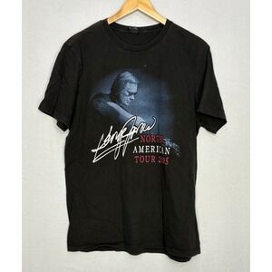 George Jones 2005 North American Tour Graphic Tee Mens Black Size Large Vintage